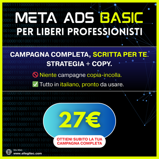 Meta Ads Professionale – Campagne Facebook & Instagram su Misura